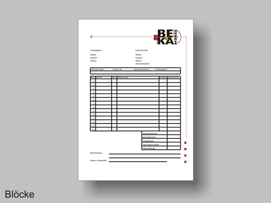 Schreibblock individuell gestaltet