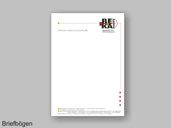 Kopfbogen und Briefpapier