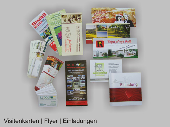 Visitenkarten Gutscheine Flyer