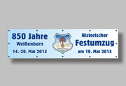 Werbeplane mit Aufdruck
